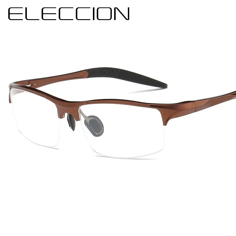 ELECCION Brand Prescription Men Glasses Frame Aluminium Magnesium Alloy Frame Spectacle Eyeglasses Myopia Glasses sports goggles