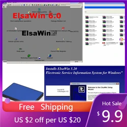 2024 Hot Sale  Auto Repair Software ElsaWin 6.0 work for V-W For Audi Elsa Win 6.0 Newest Elsawin 6.0 Car Repair Data Diagnostic