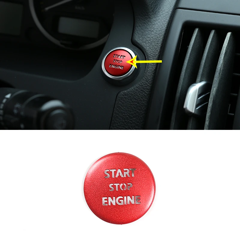 

Car Start Button Decoration Cover Ignition Switch Protection Sticker Engine Start Stop Switch ButtonFor Land Rover Freelander 2