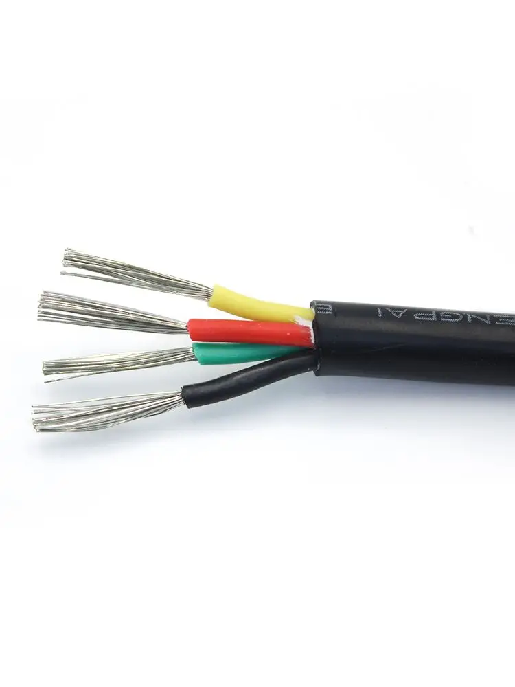 flexible silicone cable 10 meters 2-core 3-core 4-core 0.5mm 0.75mm high temperature 200 degree wirene wire