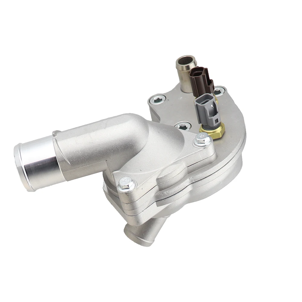 2L2Z8592BA Outlet Pompa Flens Air Pendingin Perakitan Perumahan Termostat Aluminium Cocok untuk Ford Mustang 4.0L 2005-2010 5R3Z8592BA