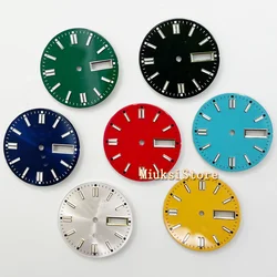 29mm sterile dial Blue Red Black Silver 7-color green C3 luminous sterile dial is suitable for nh36 movement