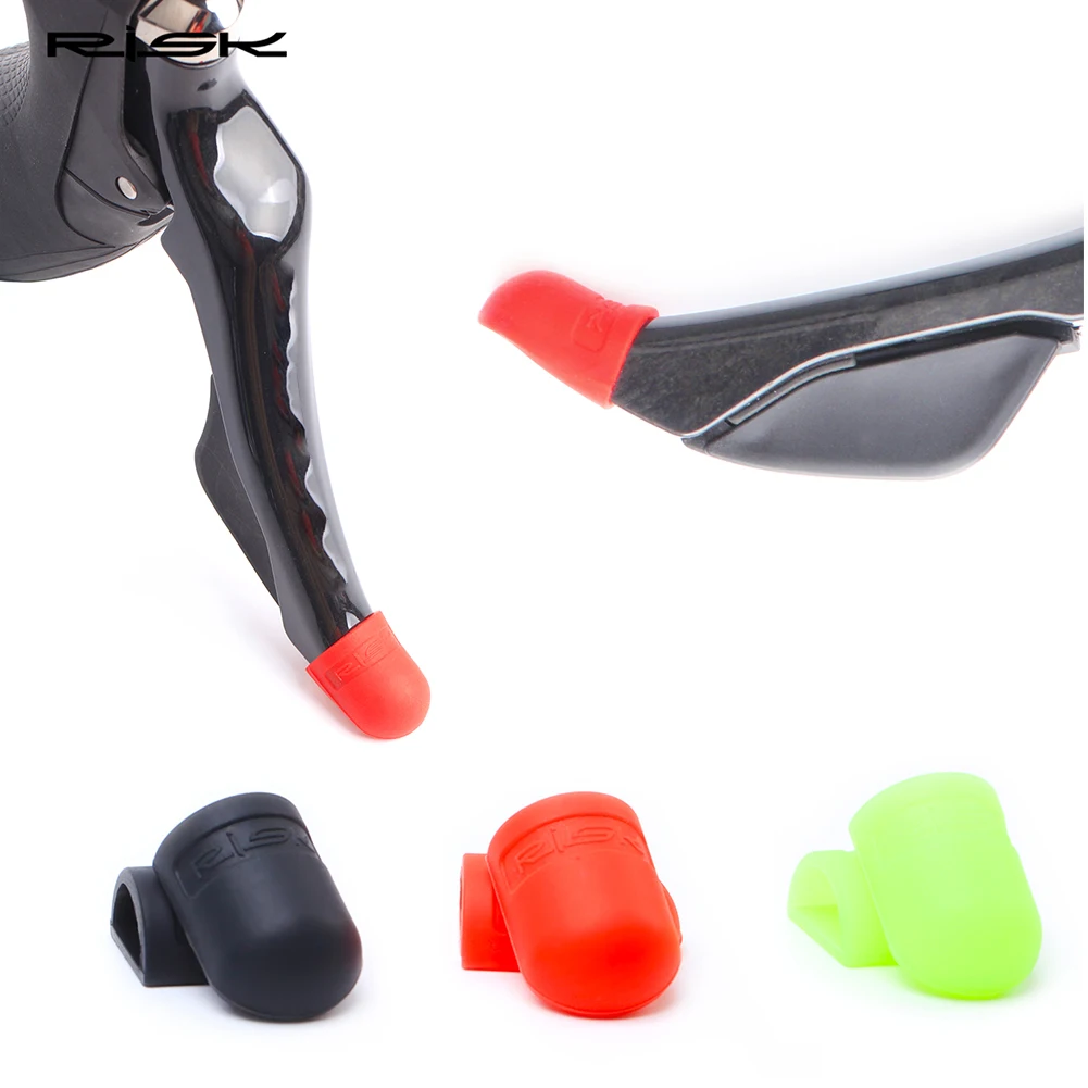 RISK 2pcs Silicone Road Bike Shift Brake Lever Bracket Cover Anti-scratch Bicycle Covers Sleeve Cycling Accessories