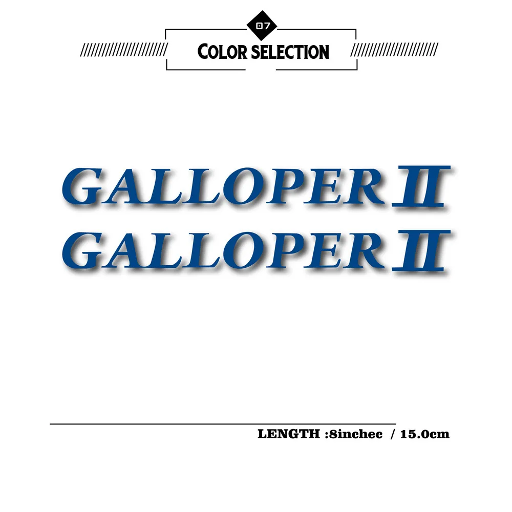 Nova motocicleta logotipo reflexivo à prova dwaterproof água adesivo decoração aro do corpo capacete proteção decalque do carro para hyundai galloper galloper