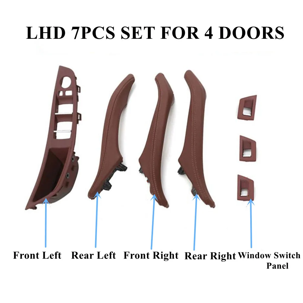 Linkslenker LHD-Leder-Innentür-Zuggriff-Montageset für BMW 5er F10 F11 F18 520 523 525 528 530 535 – Detail 12