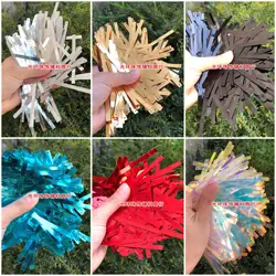 PET Environmental 5*75mm Gold Silver Red Black Blue Mermaid Tassel Show Clothes Rectangle Long 1-Hole Wedding Sequins