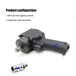 Mini Pneumatic/Air Impact Wrench Air 1/2 inch Twin Hammer Air Car Repairing Impact Wrench Cars Wrenches Tools