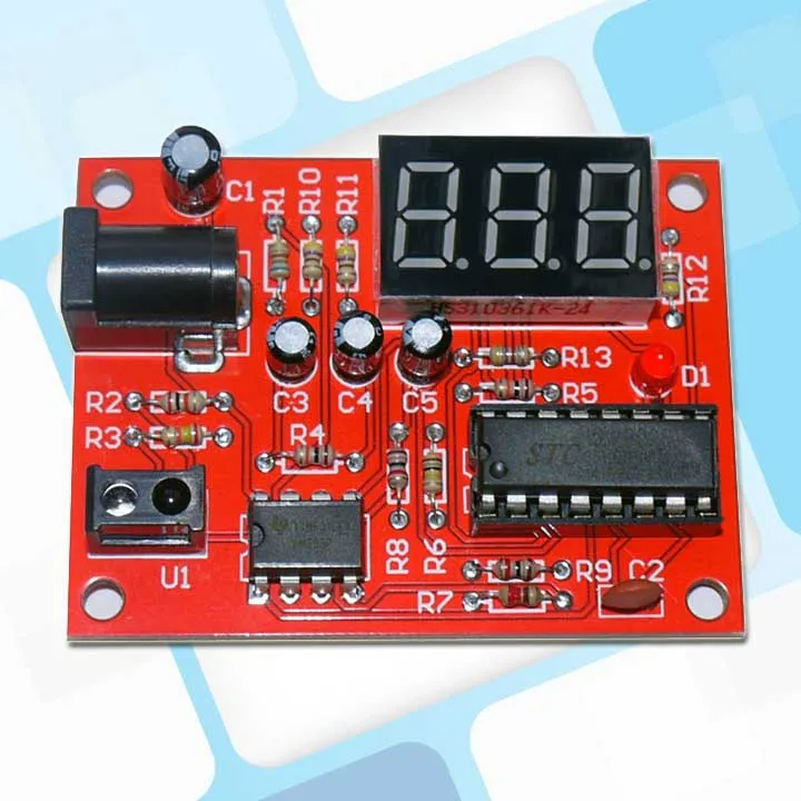 51 Single-chip Digital Rhythm Meter Electronic Production PCB Kit Pieces Training Components DIY