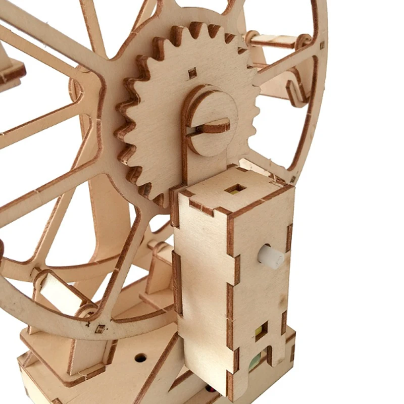 DIY Ferris Wheel 3D Laser Cutting Wooden Puzzle Game Gift for Children Kids Model Building Kits Popular Handmade Toy