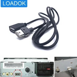 Car Stereo 4Pin USB Cable For Peugeot 206 207 307 308 407 408 508 607 Citroen C2 C3 C4 C5 C6 RD9 RD43 RD45 MRN DS DS3 DS4 DS5
