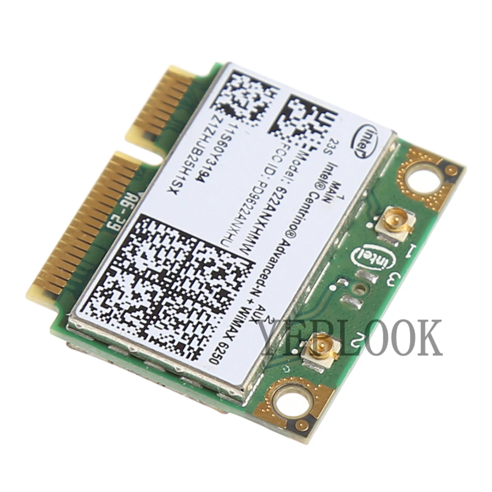 ไวไฟการ์ด6250 622anxhmw 300Mbps Dual Band 2.4G 5GHz 802.11a /b/g/n MINI PCI-E สำหรับ Lenovo T410 T510 X201 X220 G460 G560