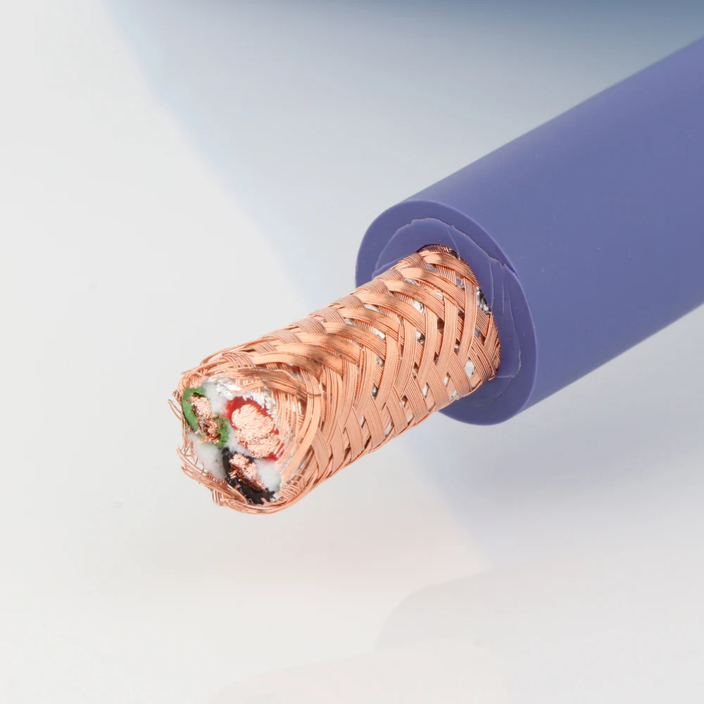 D522 4N OFC النحاس الفضة مطلي كابل الطاقة موصل DIY بها بنفسك الصوت التيار المتناوب سلك الطاقة تمديد كابل العرض كابل الطاقة 1.5 متر 2 متر