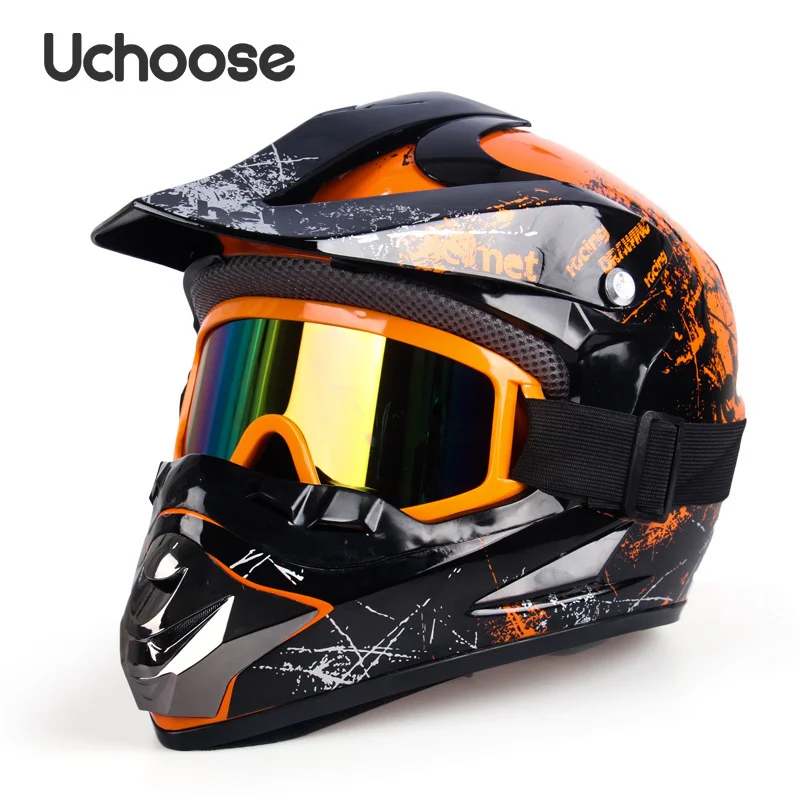 UCHOOSE Capacete De Moto Professionele Motorhelm Motocross Off-Road Helm Kinderen Moto Bike Accessoires ATV Ike Downhill