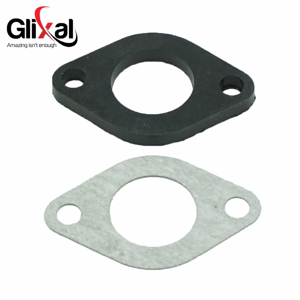 Glixal GY6 125cc 150cc Scooter Moped ATV Carburetor Carb Intake Manifold Spacer Insulator & Gasket 152QMI 157QMJ Engine