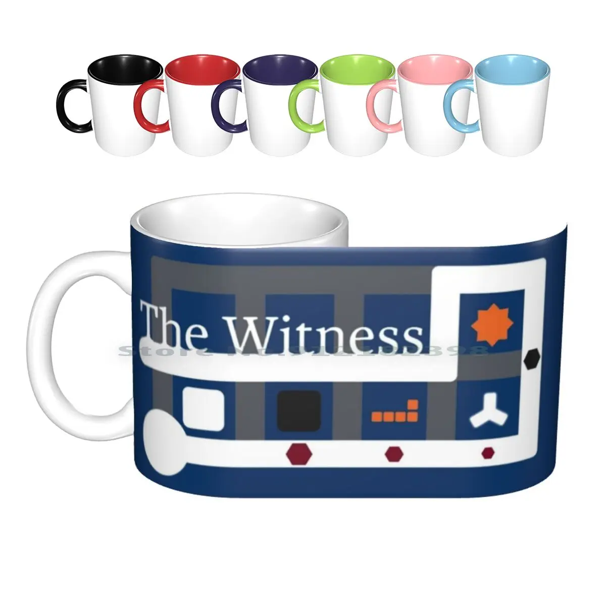 The Witness Ceramic Mugs Coffee Cups Milk Tea Mug The Witness Gaming Games Indie Braid Puzzles Puzzle Pieces Jonathan Blow Blow