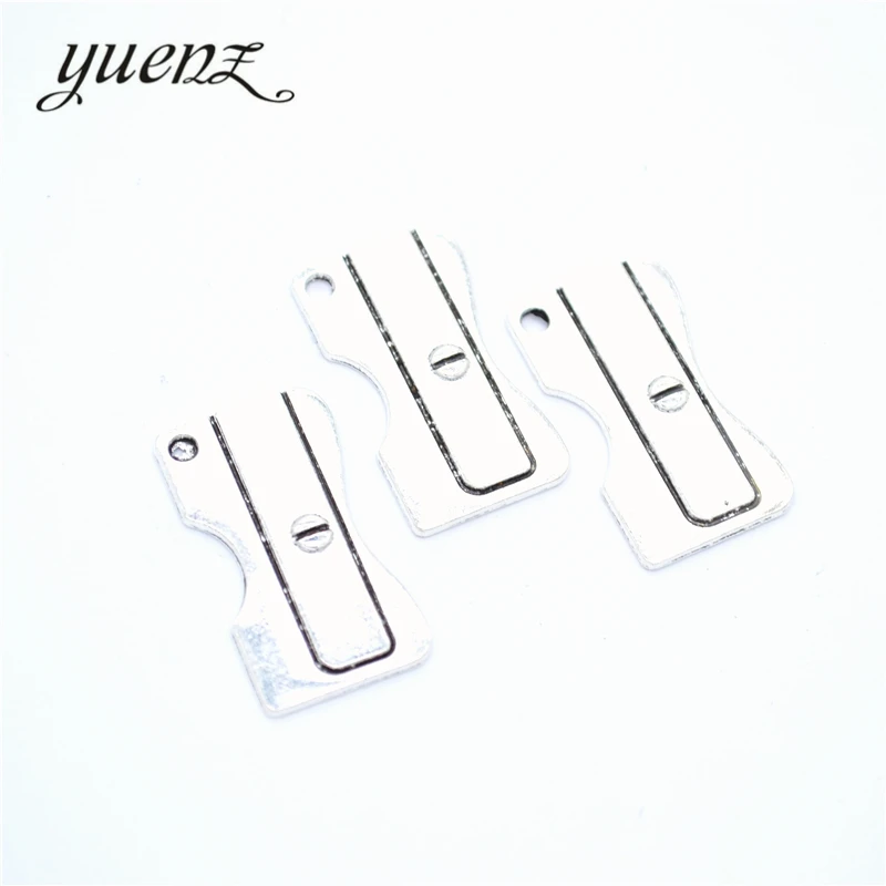 YuenZ 10pcs Antique Silver color Pencil sharpener Charms Metal Pendants Jewelry Making Accessories 22*13mm J425