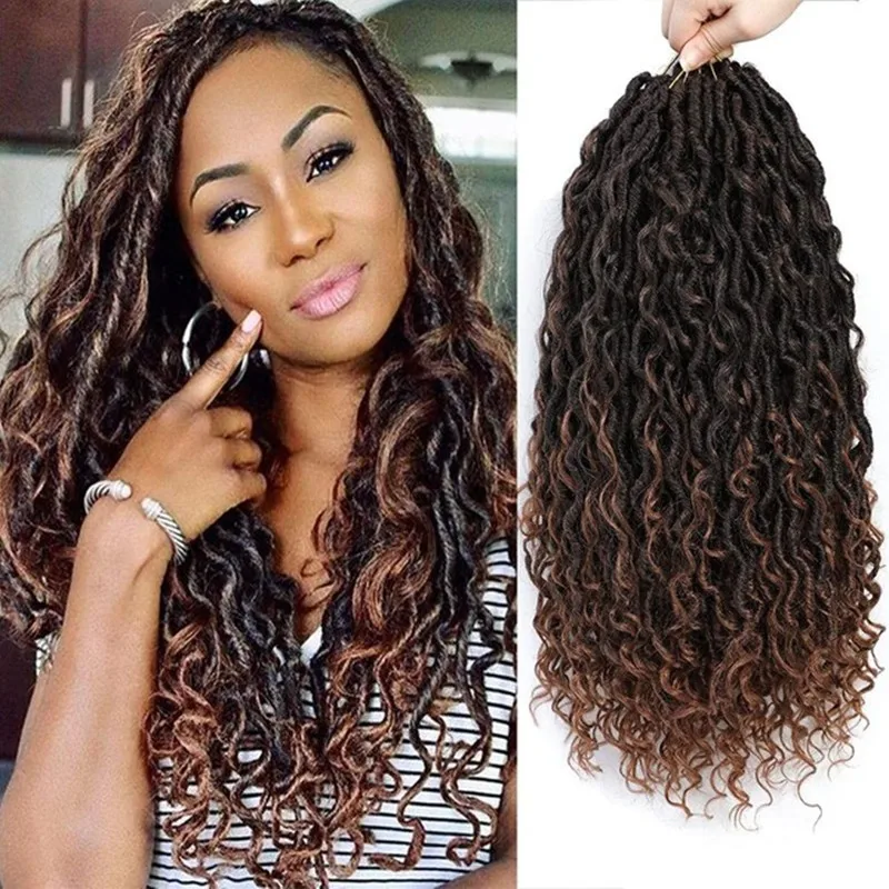 Sông Locs Tổng Hợp Áo Croptop Thắt Bím Tóc Nữ Thần Giả Locs Bện Tóc Niềm Đam Mê Xoắn Móng Gẩy Dày Tóc Cho Người Phụ Nữ Da Đen