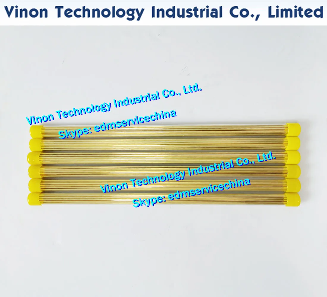 (40PCS/LOT) 2.1x400MM EDM Brass Tube Single Hole, Brass EDM Tubing Electrode Tube Single Channel, Diameter 2.1mm, 400mm Long