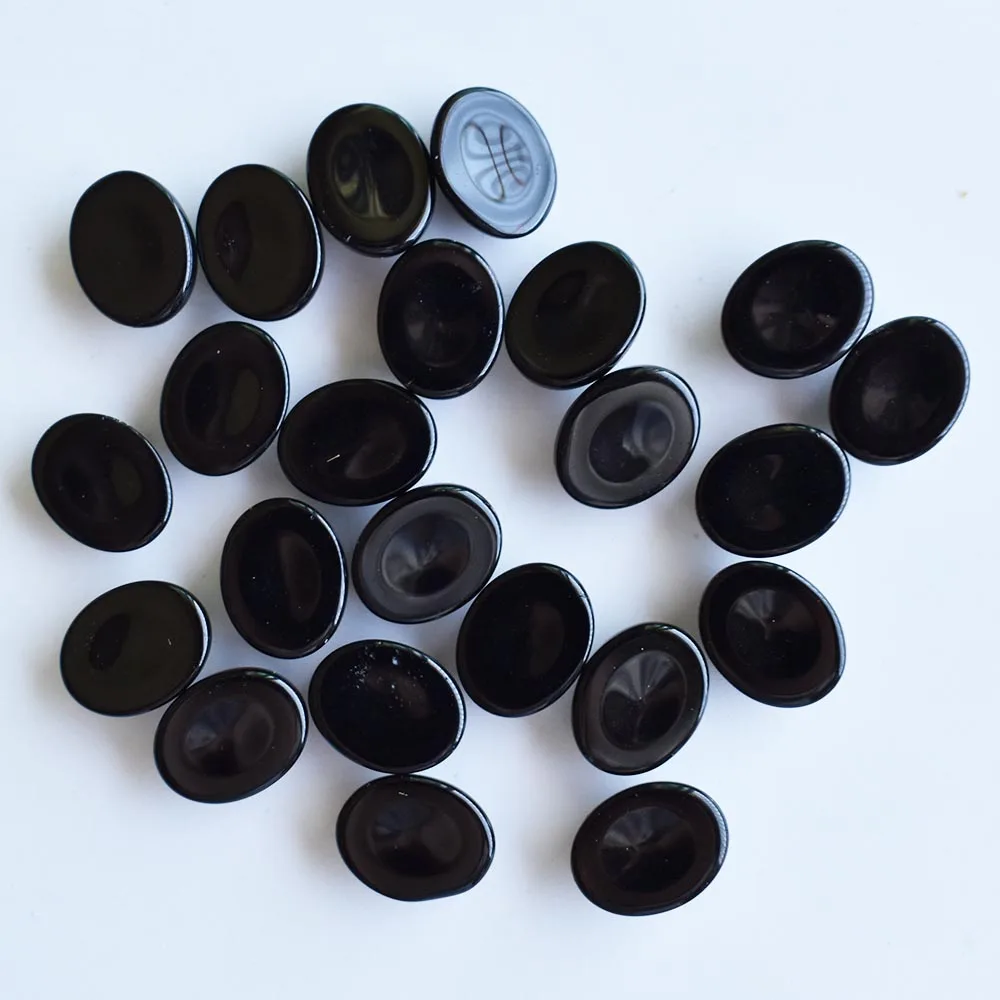 2020 Fashion hot sale Natural Obsidian Oval CAB CABOCHON 8x10mm stone beads for jewelry making wholesale 50pcs/lot free shipping