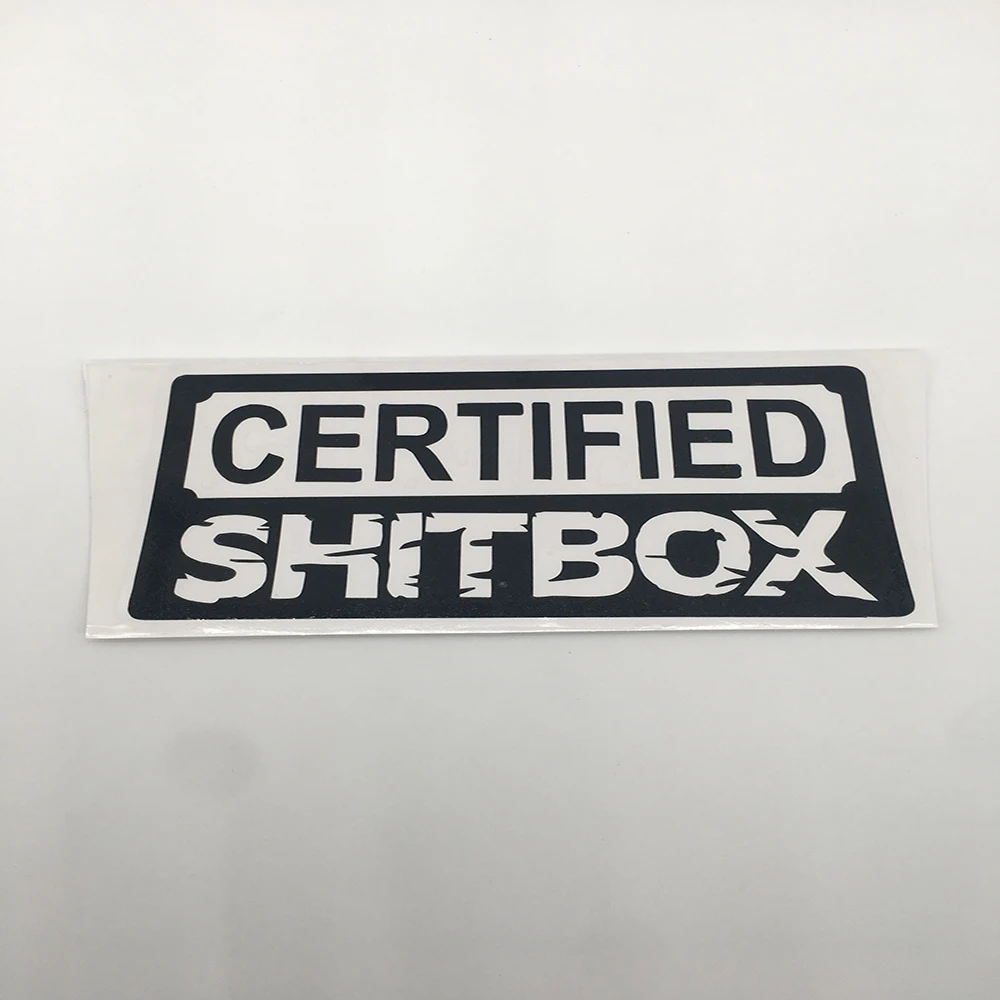

Funny Certified Shitbox 4x4 Hoon Car Sticker Automobiles Motorcycles Exterior Accessories Vinyl Decals for Honda Lada Bmw Audi