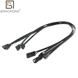 Corsair Fan RGB ARGB Adapter Cable HD LL120 140 QL 3Pin 4Pin Fan to 5V 3Pin RGB LED Cable 50cm