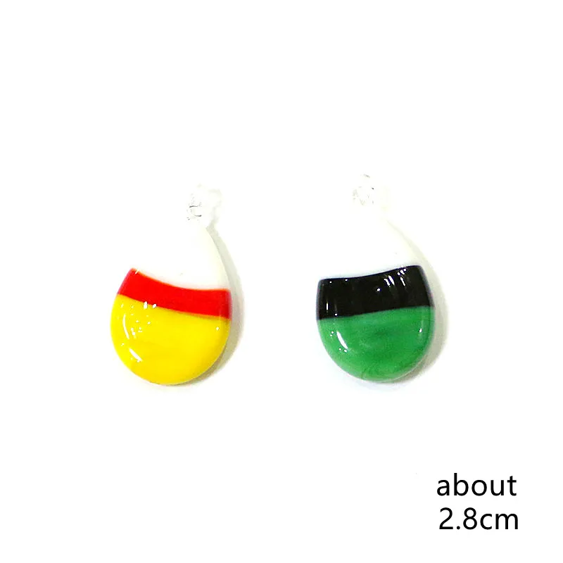 Murano Glass Candy Craft Miniature Cute Corn Charm Pendant Home Desktop Decor Ornament Collection Holiday Party Halloween Gift