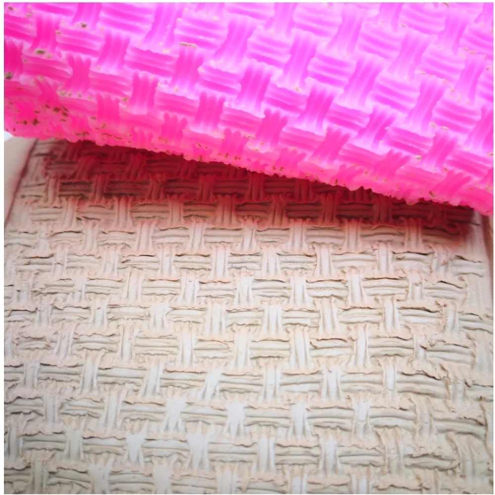Pottery printing tools clay sculpture texture DIY sweater knitting texture silicone mold polymer clay texture rubbing tools