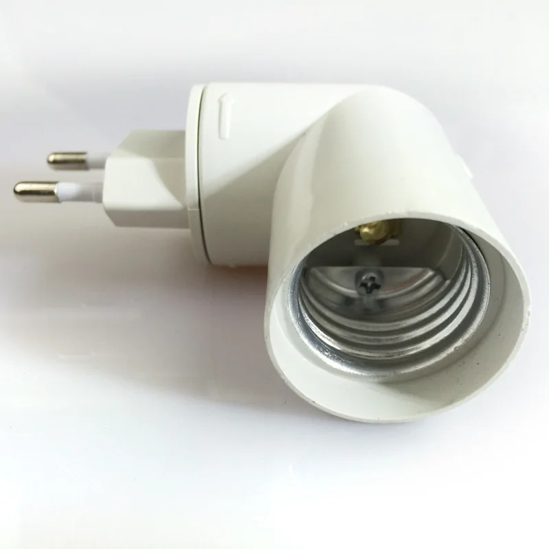 E27 with switch European standard to E27 lamp holder can be rotated 360 degrees  night light lamp holder