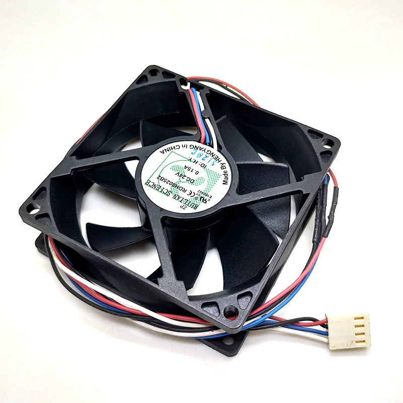 

RDH8025B2 new 80mm fan 8025 24V printer fan 8cm double ball PWM temperature control fan