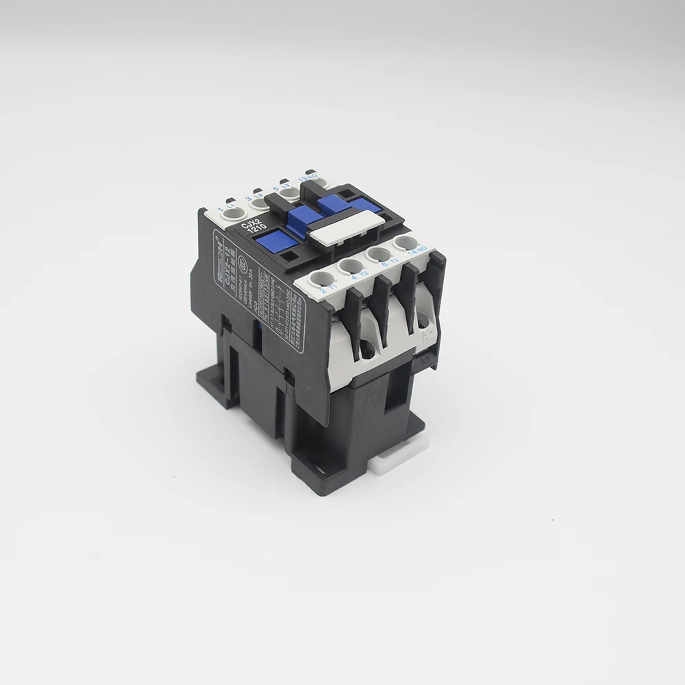 AC contactor 12A 3P+1NO/1NC Rail installation lc1d CJX2- 1210 1 normally open contact / CJX2- 1201 1 normally closed contact