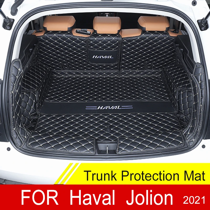 Custom Trunk Mats For Haval Jolion 2024 2023 2022 Leather Durable Cargo Liner Boot Carpets Accessories Interior Cover