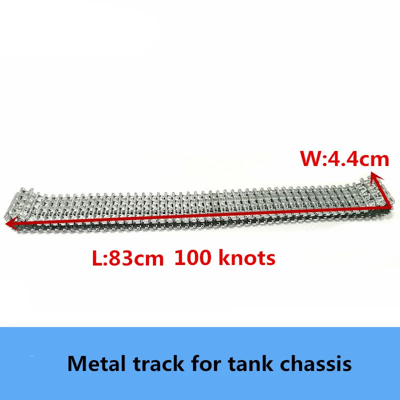 83cm Metal Track For Smart Tank Chassis Part Pure Zinc Nickel Crawler Motor Drive Belt Chain Free Removal And Installation DIY