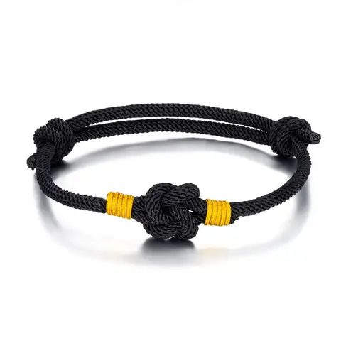 Handgjorda flätade pararmband tibetansk kinesisk knut rött strängarmband för kvinnor män älskare lyckogåva yoga meditationssmycken 10 best sales Kinesiskt knutarmband - №9