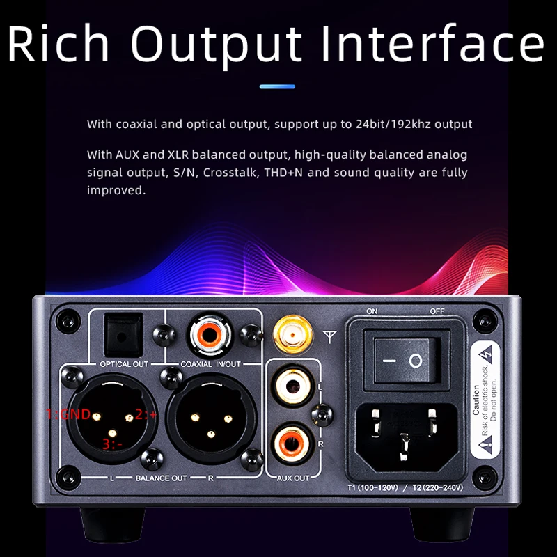 XDUOO XQ-100 DAC аудио декодер Bluetooth 5,0 CSR867 CS8406 ES9038Q2M * 2 ресивер беспроводной HIFI XLR сбалансированный выход