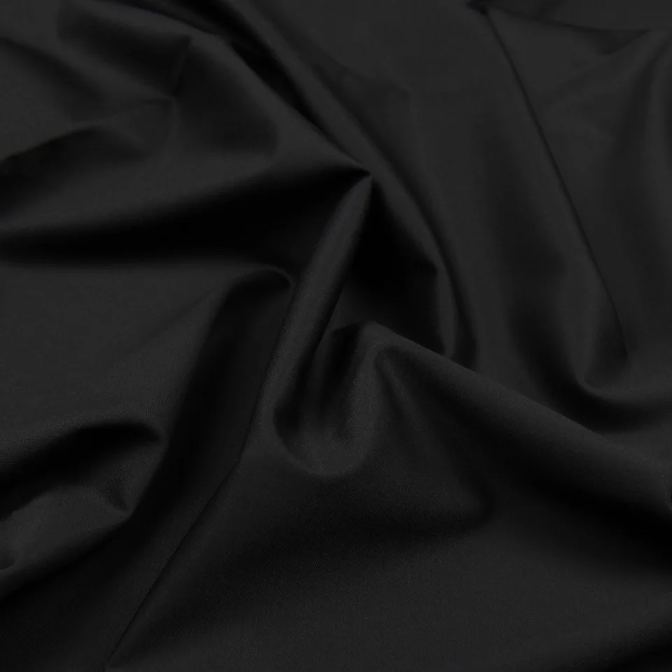 Pure black wool worsted fabric good for trousers 95% wool and 5% viscose,WF172