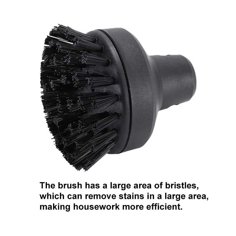 Bocais para escova de carro karcher easyfix sc 1-7 series limpador a vapor acessórios substituição cabeça redonda de nylon cerda grande área