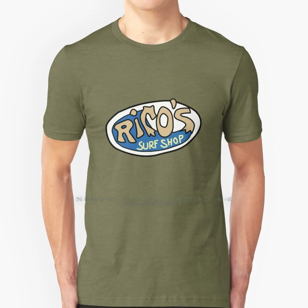 Camiseta con logotipo de la tienda de Surf Rico, Camisa de algodón 100%, canal de Ricos, Hannah, Montana, Jackson, Stewart, Billy, AE, Bree, Miley, Fey, Oliver Lola