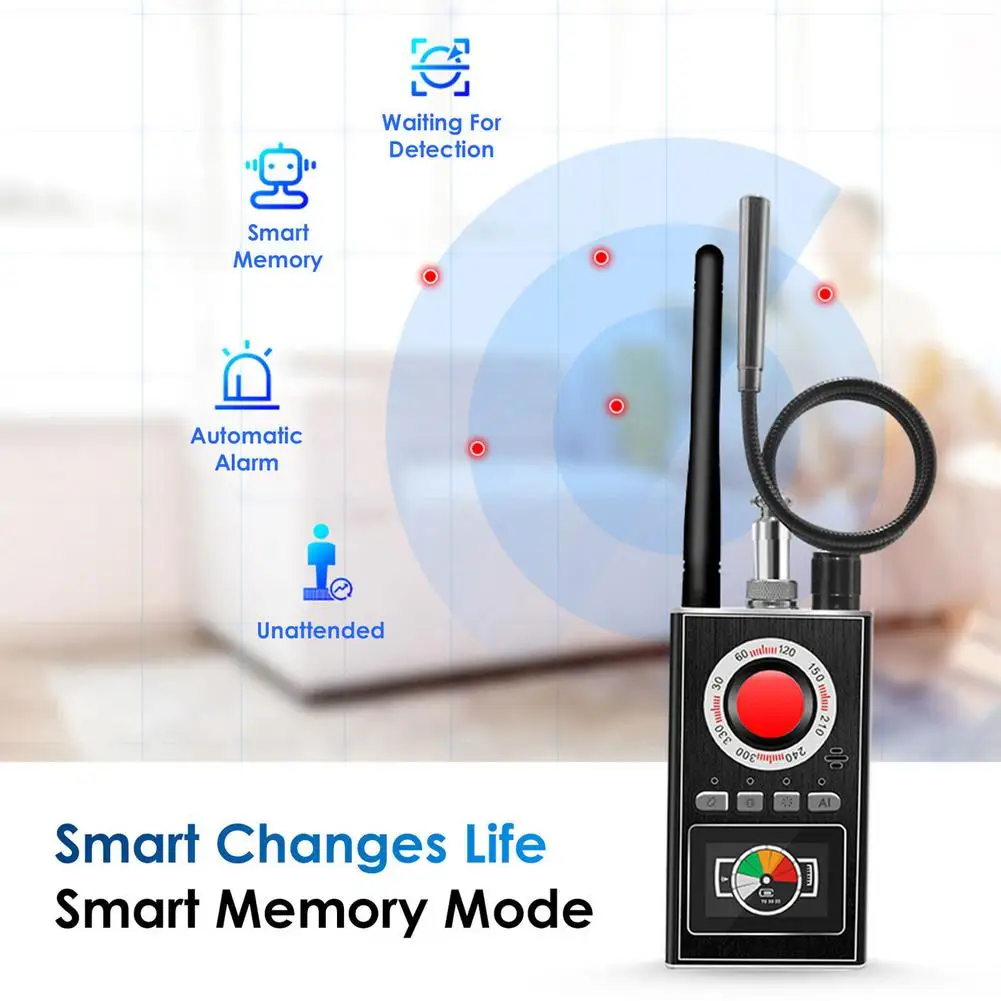 

Multi function AI Anti Candid Camera Detector LED Display Hunter's Signal GPS Bug Mini Signal lens Detect Anti Peeping Wireless