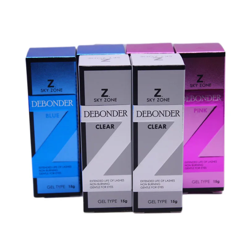 10 Bottles Sky Zone Debonder Remover Fast Sensitive Original Korea Eyelash Extensions Gel Remover for Sky Glue No Burning 15g