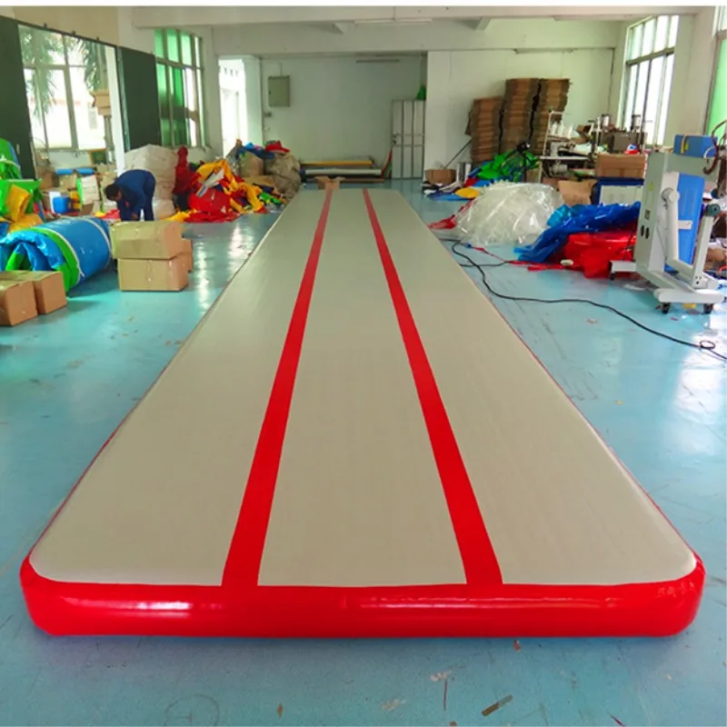 Free Shipping Air Cushion Air Track Tumbling Gymnastics Mat Inflatable 11x2x0.2m Gym Tumble Mats for Training/Cheerleading/Yoga