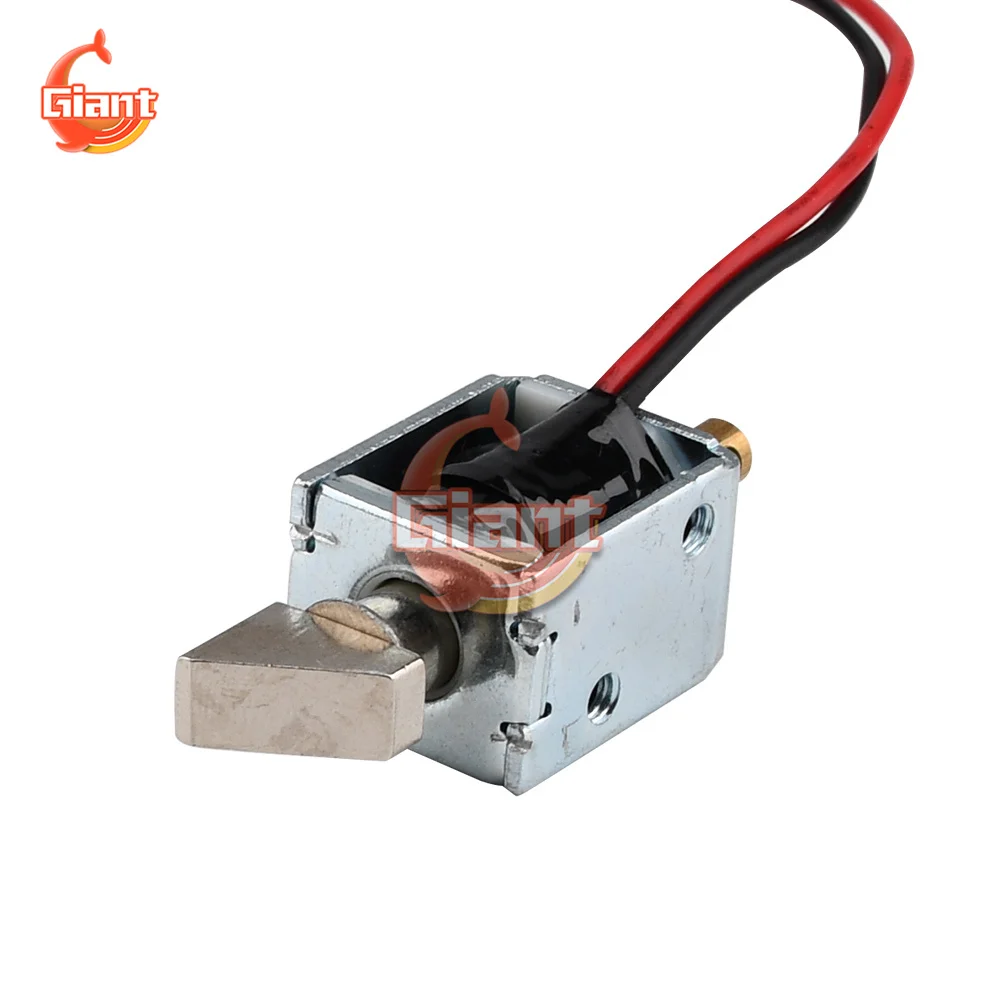 DC 12V Mini Cant Or Long Upper Cover Electromagnetic Lock Electric Bolt Small Electric Control Cabinet Door Drawer Switch Lock