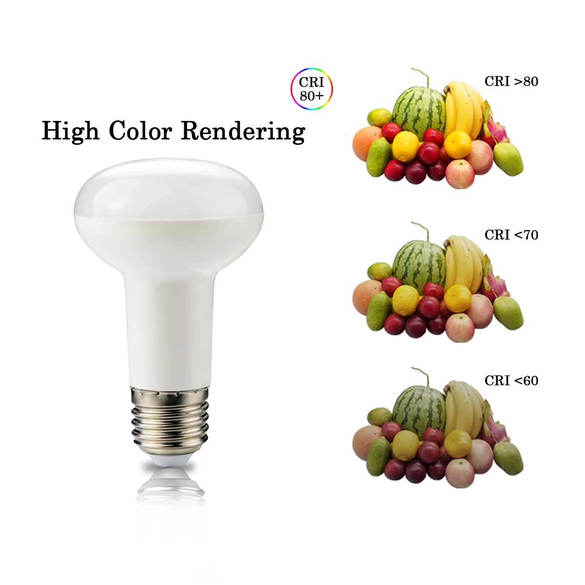 6PCS LED bath lamp reflection lamp R80 R63 R50 AC220V E27 E14 6W 10W 12W ERP2.0 standard without stroller high light effect