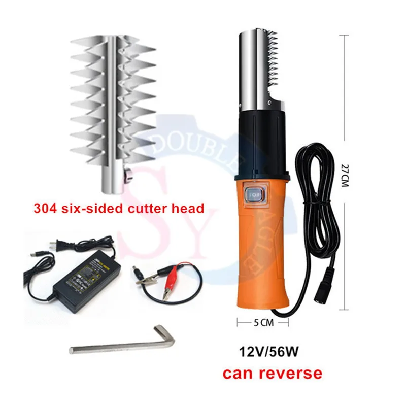 96W Charging Hand-Held Electric Fish Scale Scraper Removal Tool/Commercial Manual Fishing Descaling Machine In Aseafood Market