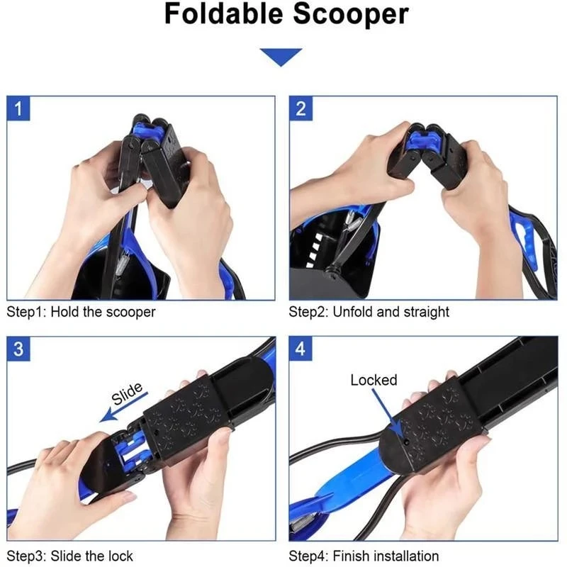 애완 동물 강아지 긴 핸들 Scooper 개 고양이 폐기물 피커 턱 똥 특종 깨끗한 쓰레기 청소 도구를 픽업 개 supplie에 대한 애완 동물 용품