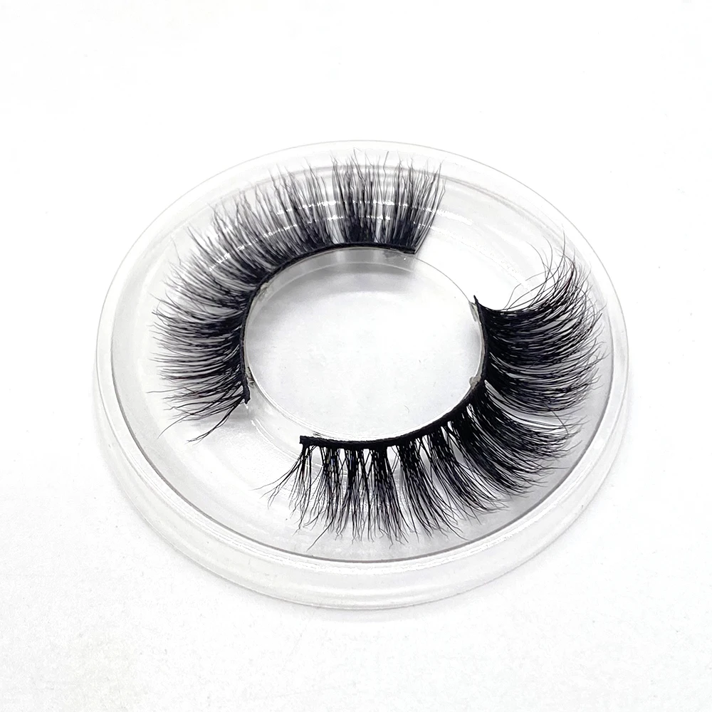 17mm 3D Mink False Eyelashes Round Package Golden Card Beauty Gift Party Essentials Artifact Let The Eyes Charm