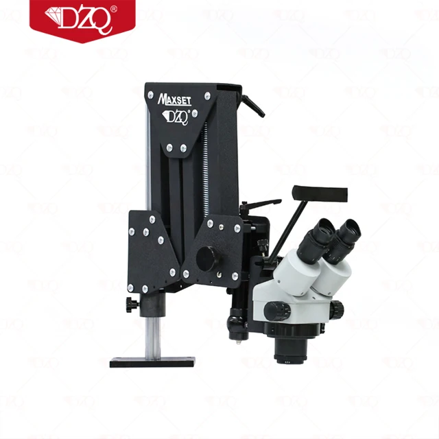 DZQ ZQ-1B Trinocular Microscope Jewelry Engraving Microscope for Gemstone and Jewelry Inspection