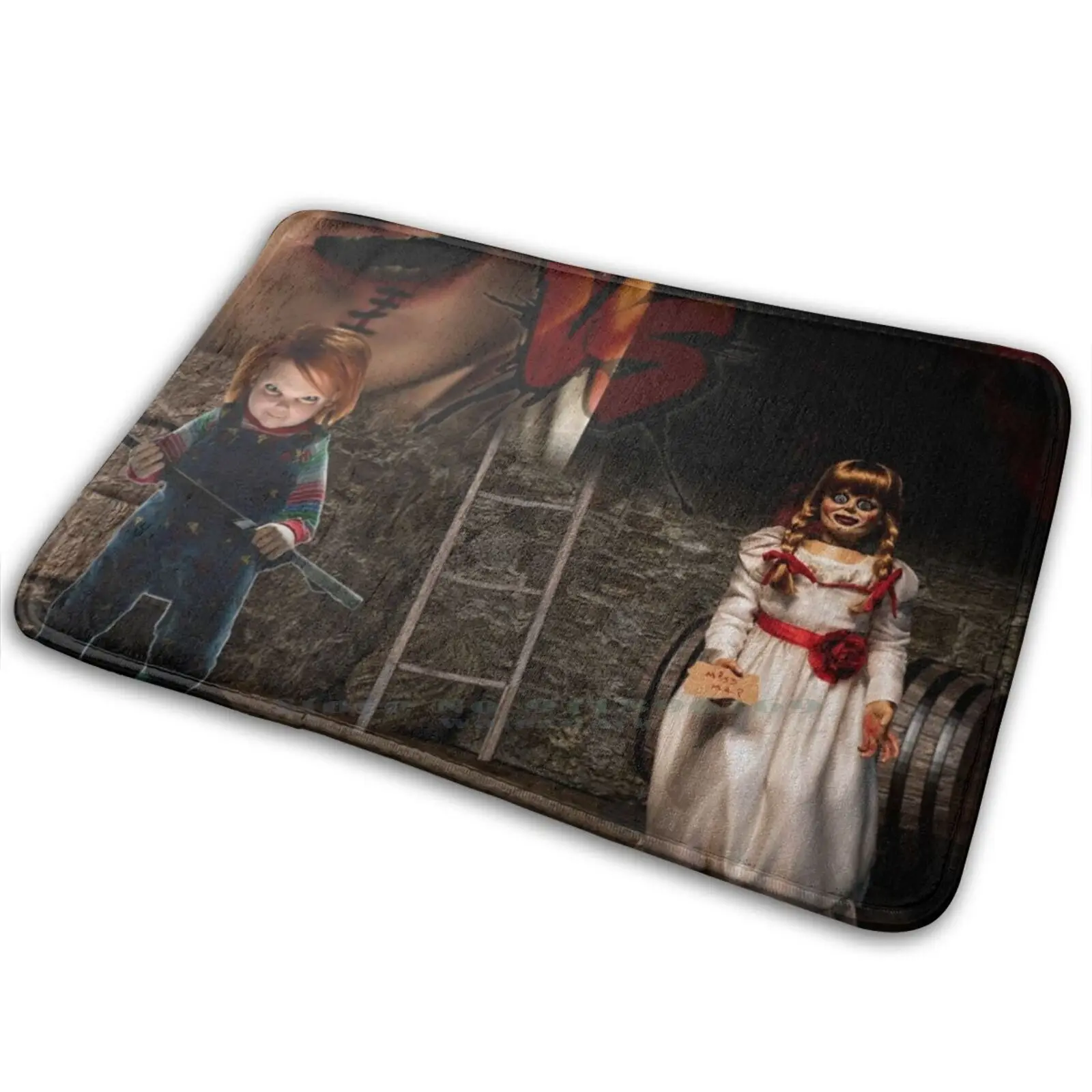 Chucky Vs Annabelle - Horror Movie Theme Mat Rug Carpet Anti - Slip Bedroom Entrance Door Mat Annabelle Chucky Horror Doll