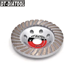 DT-DIATOOL Dia 125mm/5inch Diamond Segmented Turbo Row Cup Grinding Wheel Discs for Concrete Brick Hard Stone