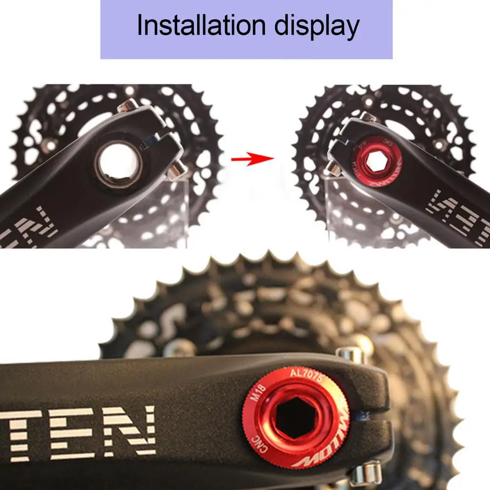 Bike Crank Screw MTB Hollow Integrated Screw Crank Cover Road Bicycle M20 M18 M15 Bolt Haomeng Hima Crankset Crank Cover