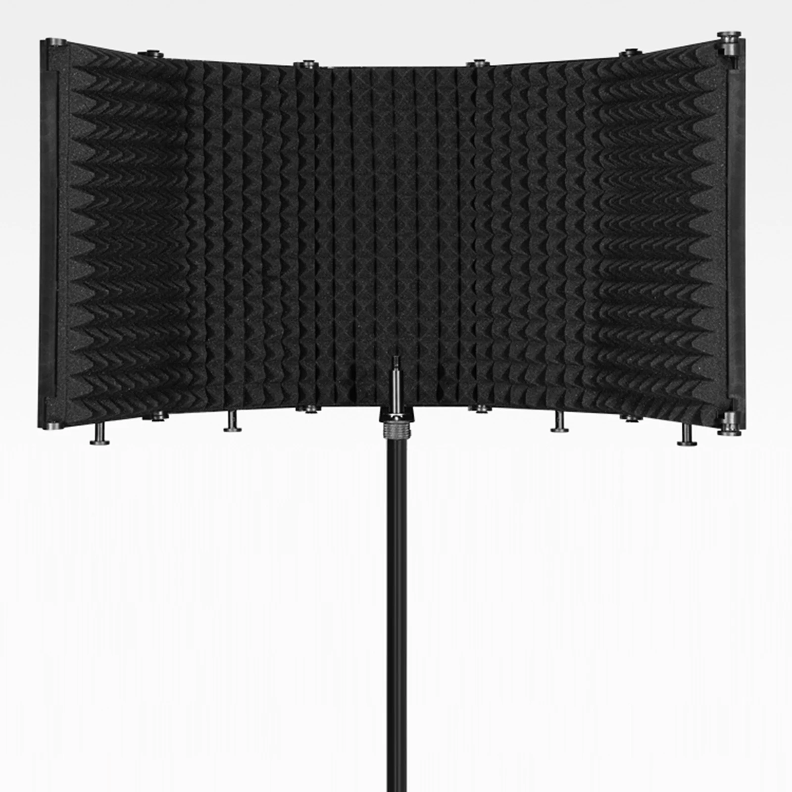 Adjustable 5 Panel Microphone  - Vocal Booth Isolation Shield review and price